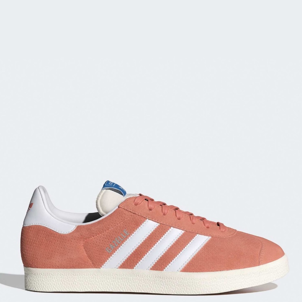 Adidas Originals Gazelle Sneakers - Coral and White